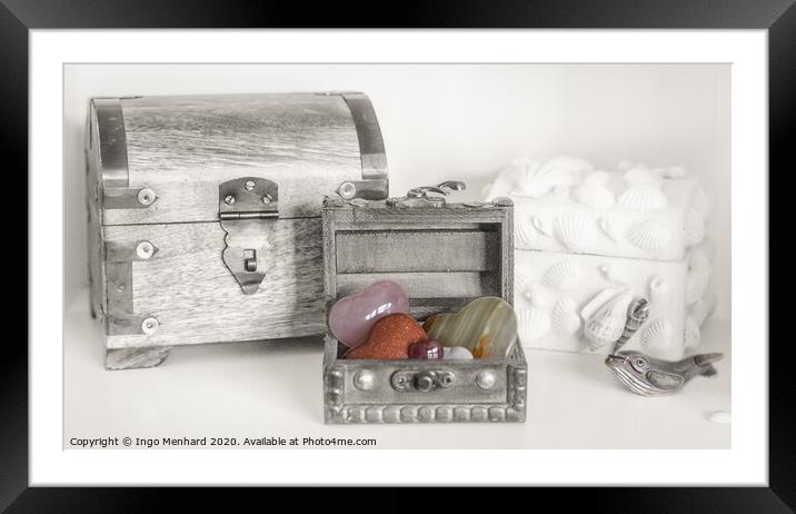 Sea treasure - still life photography Framed Mounted Print by Ingo Menhard