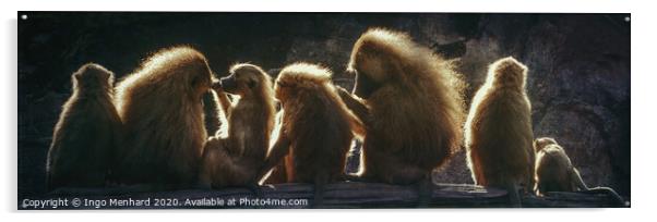 Sunshine monkeys Acrylic by Ingo Menhard