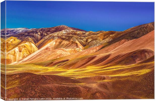 Colored Mountains Landscape, La Rioja, Argentina Canvas Print by Daniel Ferreira-Leite