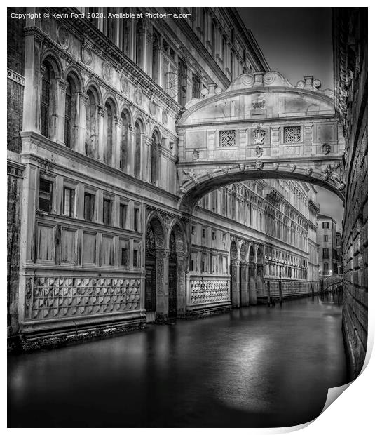 Bridge of Sighs Venice Print by Kevin Ford