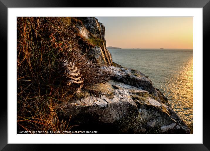 St David's Head Framed Mounted Print by geoff shoults