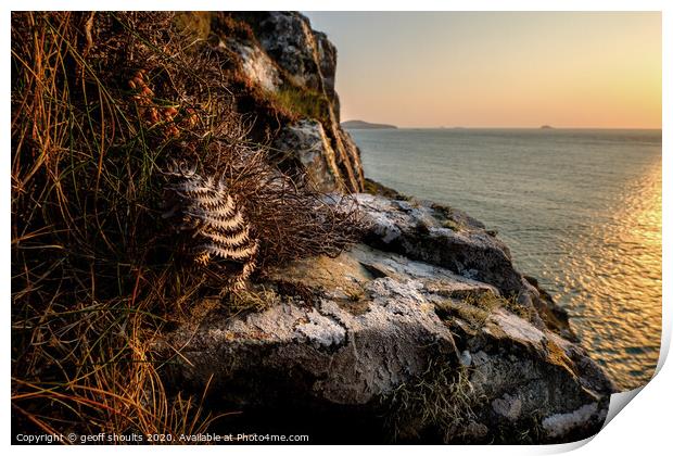 St David's Head Print by geoff shoults