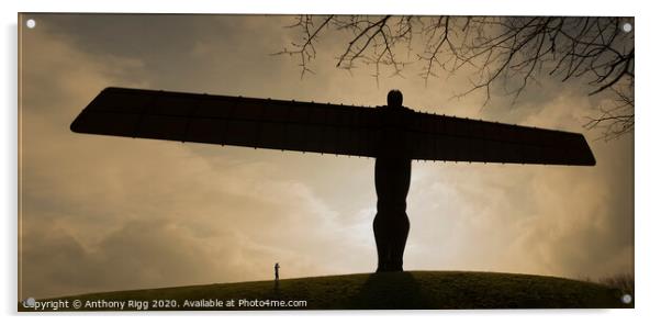 Angel Of The North  Acrylic by Anthony Rigg