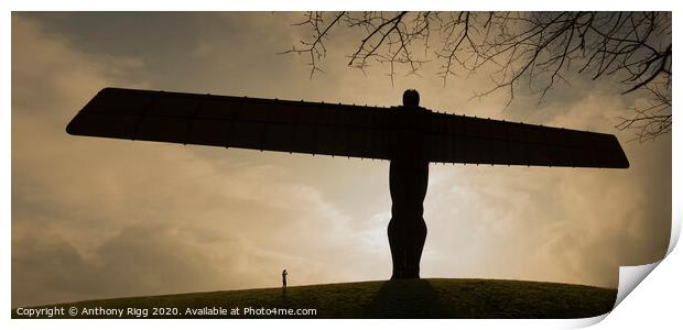 Angel Of The North  Print by Anthony Rigg