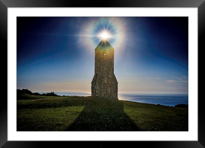 St Catherine's Oratory, Isle of Wight Framed Mounted Print by Andrew Sharpe