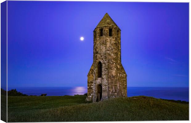 St Catherine's Oratory, Isle of Wight Canvas Print by Andrew Sharpe
