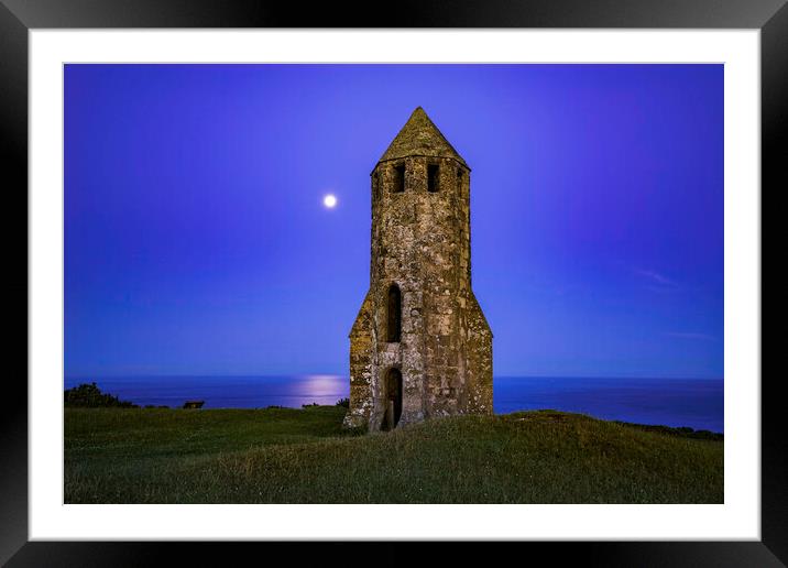 St Catherine's Oratory, Isle of Wight Framed Mounted Print by Andrew Sharpe