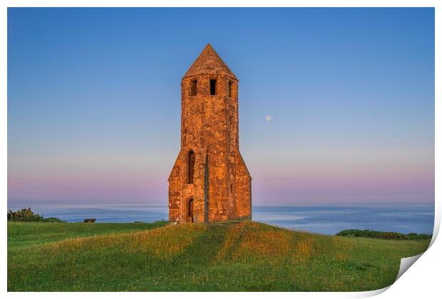 St Catherine's Oratory, Isle of Wight Print by Andrew Sharpe