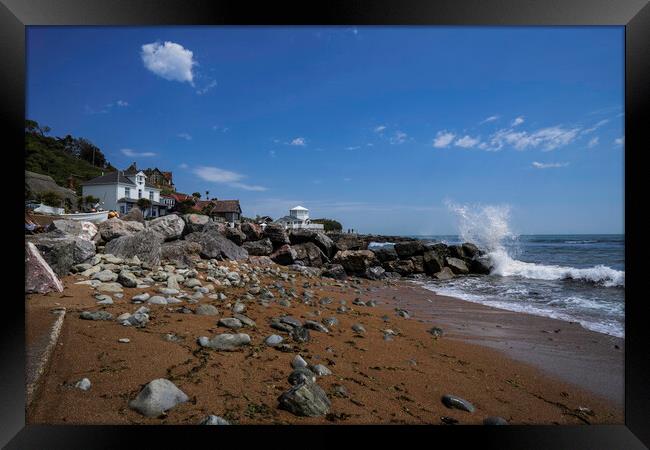 Steephill Cove, Isle of Wight Framed Print by Andrew Sharpe