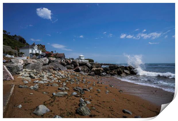 Steephill Cove, Isle of Wight Print by Andrew Sharpe