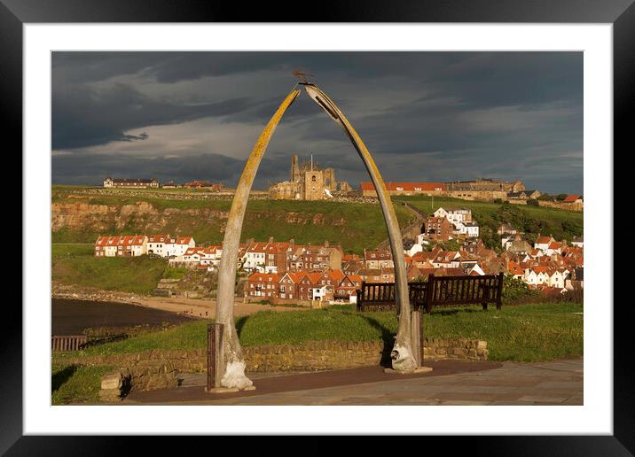 The whalebone arch, Whitby Framed Mounted Print by Andrew Sharpe