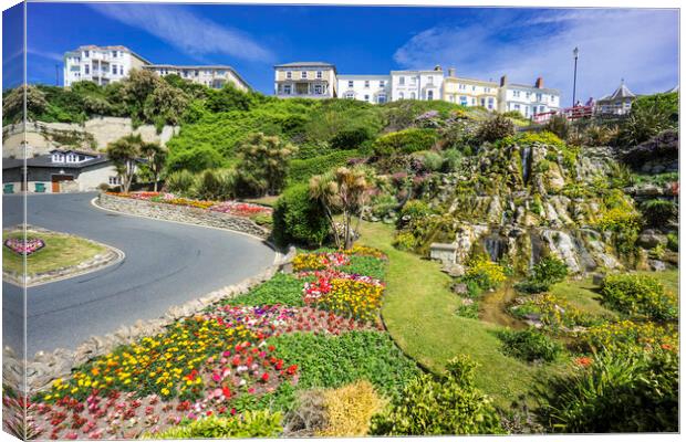Ventnor Cascade Gardens, Isle of Wight Canvas Print by Andrew Sharpe