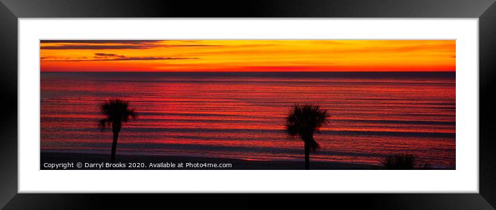 Red Sea Framed Mounted Print by Darryl Brooks