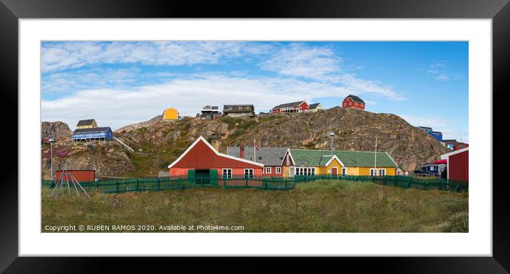 The Sisimiut Museum - Katersugaasiviat, Greenland Framed Mounted Print by RUBEN RAMOS