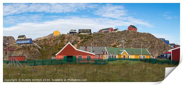 The Sisimiut Museum - Katersugaasiviat, Greenland Print by RUBEN RAMOS