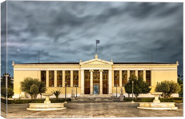 The National and Kapodistrian University of Athens Canvas Print by RUBEN RAMOS