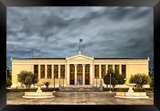 The National and Kapodistrian University of Athens Framed Print by RUBEN RAMOS