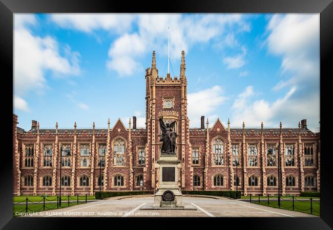 The Queen's University of Belfast, UK. Framed Print by RUBEN RAMOS