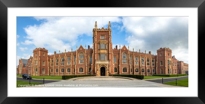 The Queen's University of Belfast, UK. Framed Mounted Print by RUBEN RAMOS