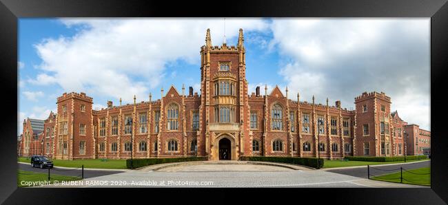 The Queen's University of Belfast, UK. Framed Print by RUBEN RAMOS