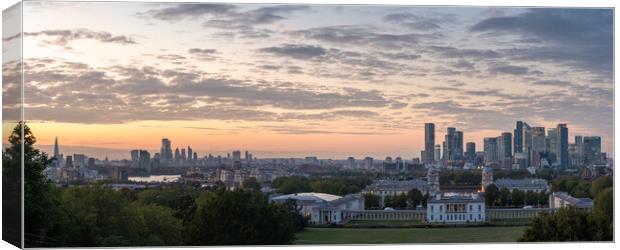 Greenwich park view panorama Canvas Print by Lubos Fecenko