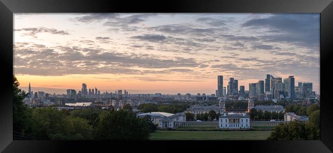Greenwich park view panorama Framed Print by Lubos Fecenko