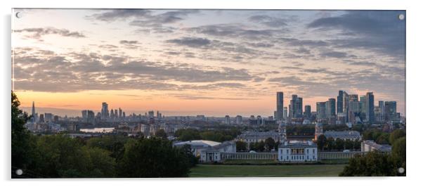 Greenwich park view panorama Acrylic by Lubos Fecenko