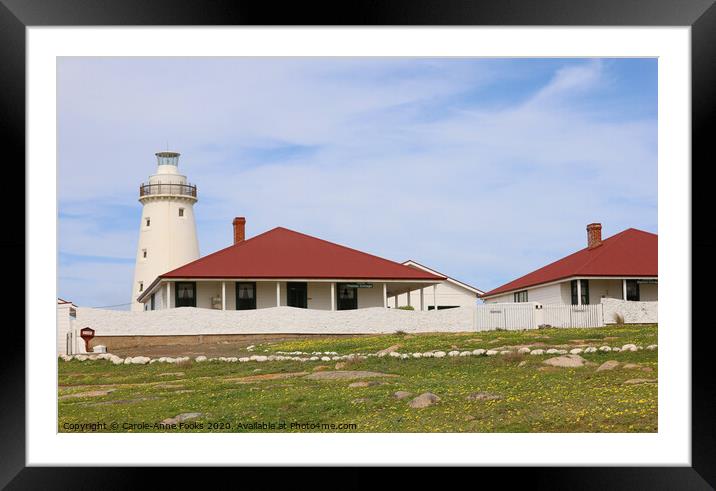 Cape Willoughby Lighthouse  Framed Mounted Print by Carole-Anne Fooks
