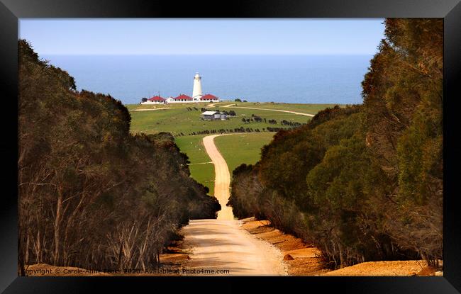 Cape Willoughby Lighthouse  Framed Print by Carole-Anne Fooks