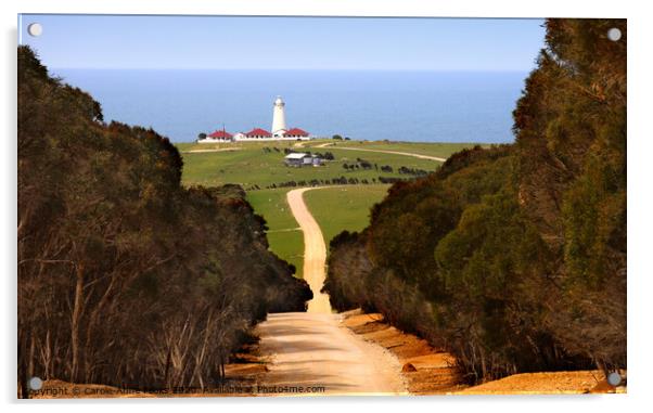 Cape Willoughby Lighthouse  Acrylic by Carole-Anne Fooks