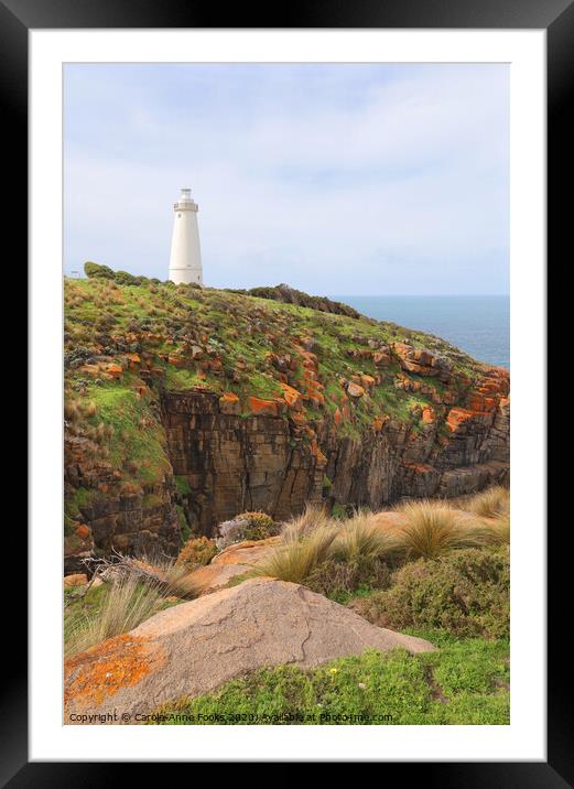 Cape Willoughby Lighthouse Framed Mounted Print by Carole-Anne Fooks
