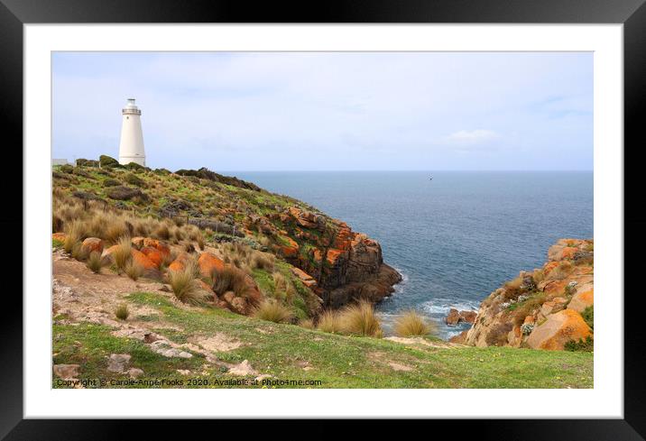 Cape Willoughby Lighthouse Framed Mounted Print by Carole-Anne Fooks