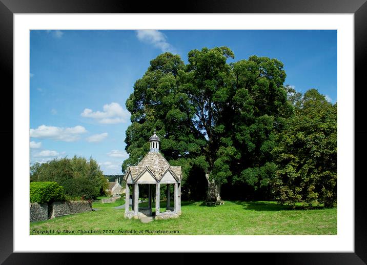 Farmington Pump House Framed Mounted Print by Alison Chambers