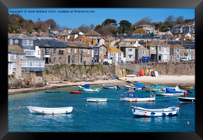 mousehole cornwall Framed Print by Kevin Britland