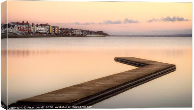Jetty, West Kirby, Wirral Canvas Print by Peter Lovatt  LRPS