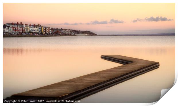 Jetty, West Kirby, Wirral Print by Peter Lovatt  LRPS