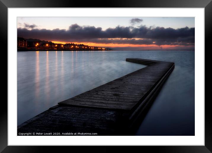 Jetty, West Kirby, Wirral Framed Mounted Print by Peter Lovatt  LRPS