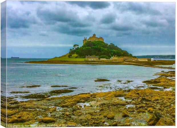 St. Michaels Mount ,Cornwall  Canvas Print by Ian Stone