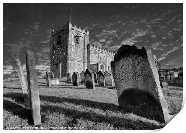 St Mary's Church, Whitby Print by Peter Lovatt  LRPS