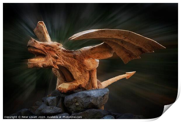 The Oak Dragon near Bethesda, Wales Print by Peter Lovatt  LRPS