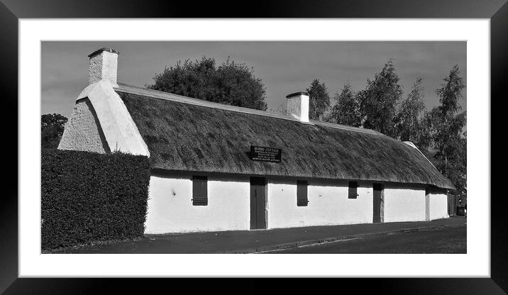  Burns Cottage, birthplace of Rabbie Burns Framed Mounted Print by Allan Durward Photography