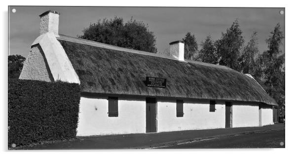  Burns Cottage, birthplace of Rabbie Burns Acrylic by Allan Durward Photography