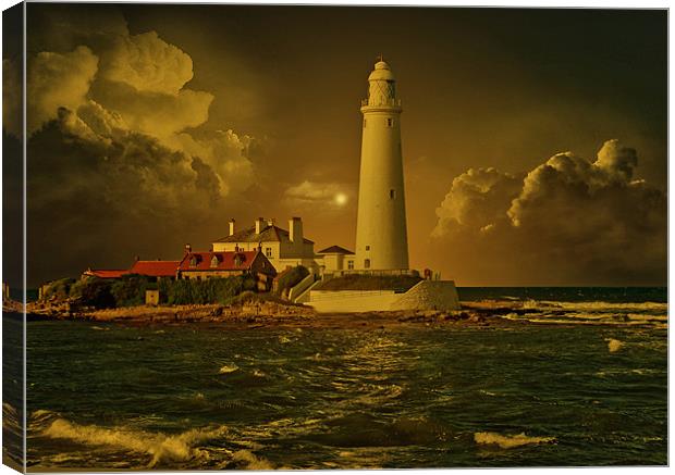 St Marys Lighthouse Canvas Print by Richie Fairlamb