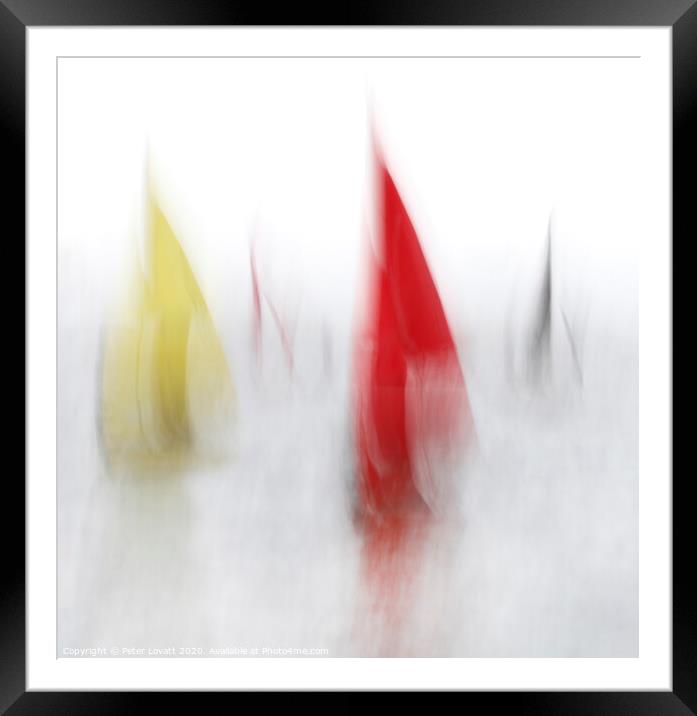 Red Sail Framed Mounted Print by Peter Lovatt  LRPS
