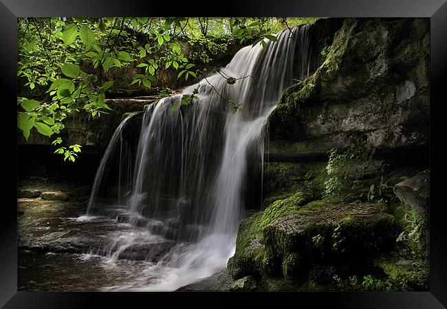 West Burton Falls Framed Print by Richie Fairlamb