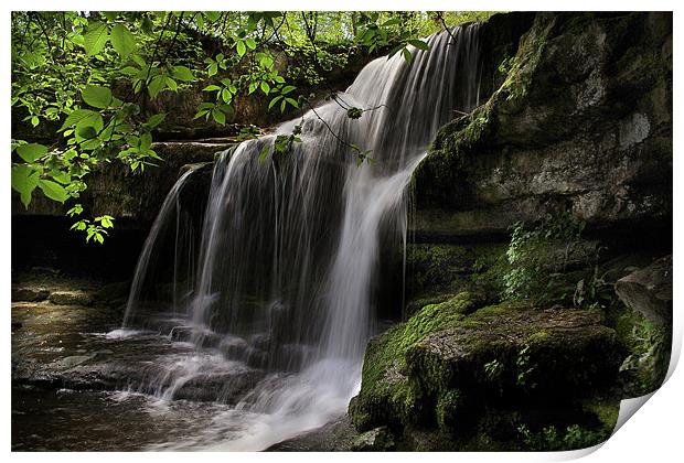 West Burton Falls Print by Richie Fairlamb