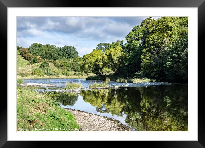 Teviot River, Scottish Borders, United Kingdom Framed Mounted Print by Dave Collins