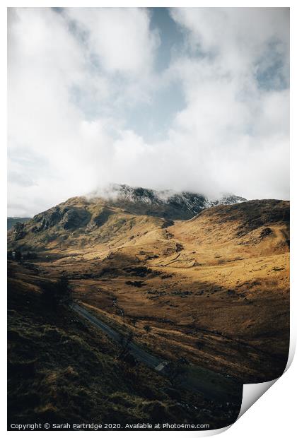 Beautiful Welsh Mountains Print by Sarah Partridge