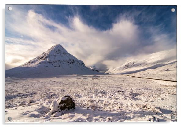 Glencoe Snow Acrylic by Mark Pritchard