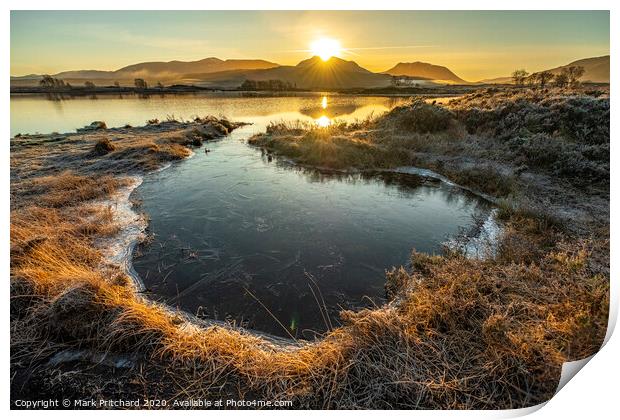 Rannoch Moor Sunrise Print by Mark Pritchard